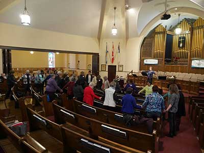 World Day of Prayer session in a Church