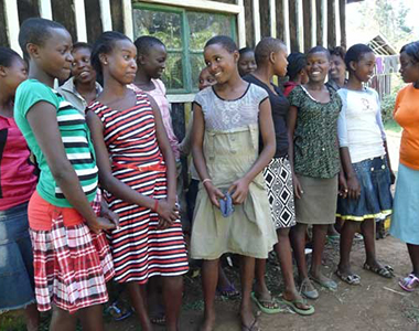 Young girls in Kenya project beneficiary of WICC